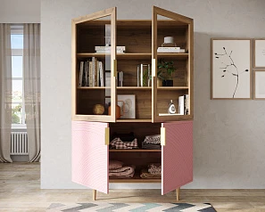 Буфет с двумя дверками "Line" LN11/GR1/pink на заказ в интернет-магазине в Краснодаре