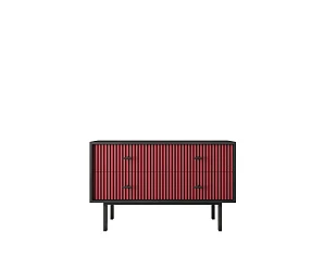 купить Комод с четырьмя ящиками "Emerson" арт EM05/red/L в интернет-магазине в Краснодаре
