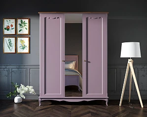 купить Шкаф Leontina Lavanda двухстворчатый с зеркалом арт ST9327ZL в Краснодаре