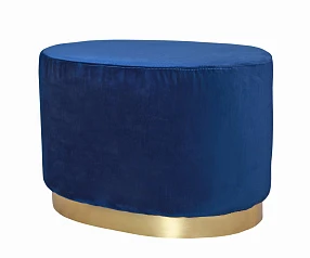 купить стильные Дизайнерский пуф Topper Oval Blue в интернет-магазине в Краснодаре