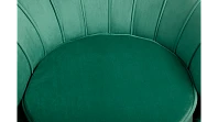 заказать Низкое кресло ракушка Pearl Green V2 на черных ножках в Краснодаре