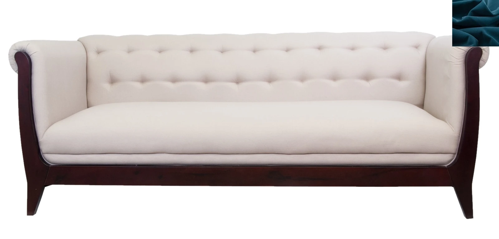Классический диван Delvin синий на заказ в Краснодаре