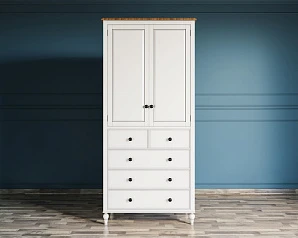 красивый Шкаф двухстворчатый "Odri" с 5 ящиками арт od2127KR5 в интернет-магазине в Краснодаре
