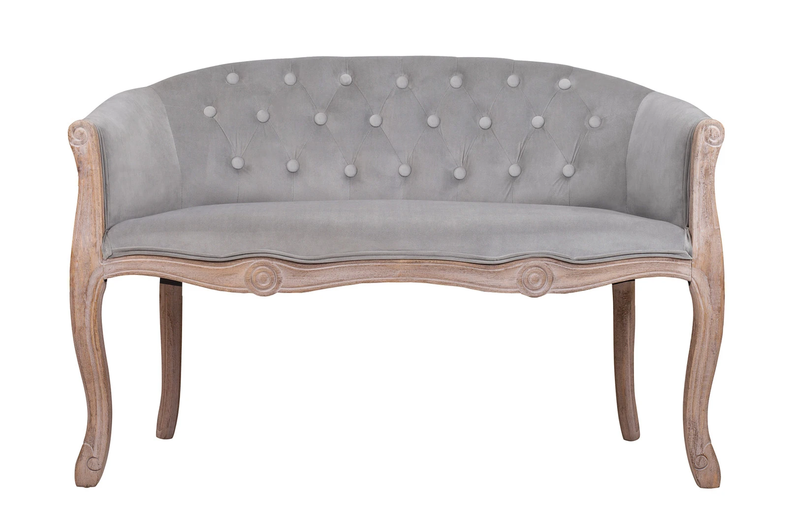 стильный Двухместный дизайнерский диван Kandy Double Grey Velvet в Краснодаре