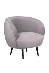 стильное Мягкое кресло Benee Grey на черных ножках в Краснодаре