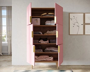 заказать Большой комод с шестью дверками "Line" LN04/GR1/pink в Краснодаре