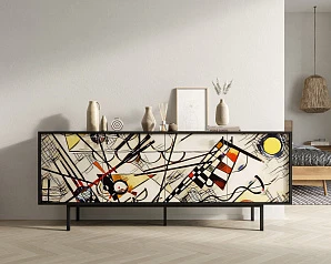 заказать Комод с четыремя дверками "Emerson" by Kandinsky арт EM01/Print_01 в интернет-магазине в Краснодаре