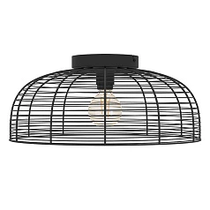 43896 Потолочная люстра RINROE, 1х40W (E27), H200, ?450, сталь, черный на заказ в Краснодаре