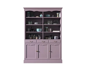 красивый Двухсекционный шкаф Leontina Lavanda для посуды арт ST9330/3L в интернет-магазине в Краснодаре