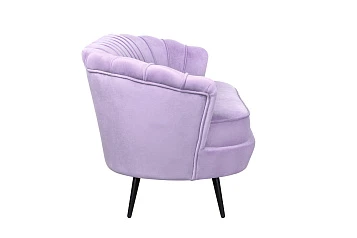 купить Диван ракушка для гостиниц Pearl Triple Purple на черных ножках в Краснодаре