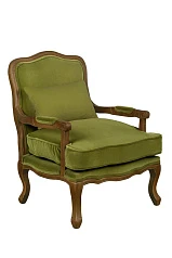 Мягкое полукресло с подлокотниками Nitro Green в интерьере в Краснодаре