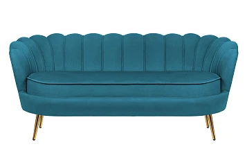 красивый Диван ракушка для гостиниц Pearl Triple Marine Velvet на заказ в Краснодаре