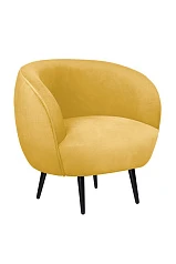 Мягкое кресло Benee Yellow на черных ножках в интернет-магазине в Краснодаре