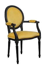 Мягкий стул с подлокотниками Delo Kora Arm Yellow на заказ в Краснодаре