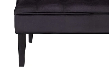 Прямой двухместный американский диван Sommet черный в Краснодаре