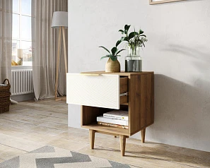 стильный Тумбочка с верхним ящиком "Line" LN10/GR1/beige на заказ в Краснодаре