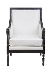 купить стильное Классическое кресло Colin White Leather в интернет-магазине в Краснодаре