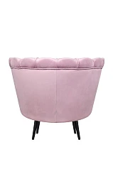 Кресло ракушка Pearl Pink на черных ножках в Краснодаре