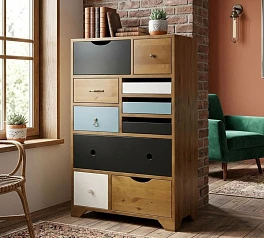 купить Комод универсальный «Акварель (Aquarelle)» 10 ящиков арт RE-14ETG/4 в Краснодаре