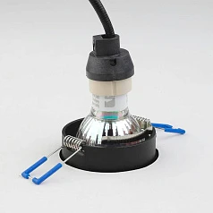 купить 900452 Встраиваемый светильник CAROSSO, 35W (GU10), L93, B93, H25, алюминий, черный, белый в Краснодаре