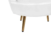 купить стильное Низкое кресло ракушка Pearl White в интернет-магазине в Краснодаре