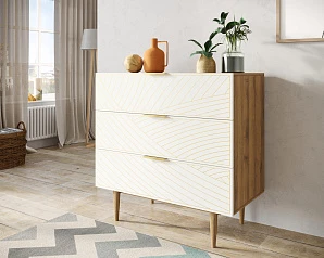 купить красивый Комод с тремя ящиками "Line" LN12/GR1/beige в Краснодаре