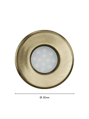 заказать 93217 Светодиодный точечный светильник встраиваемый IGOA в Краснодаре