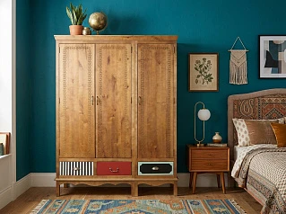 фото Шкаф трехстворчатый "Гуашь (Gouache)" арт М10527/3ETG в интерьере в Краснодаре