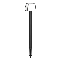 заказать стильные 901075 Ландшафтный светильник на солнечной батарее с датчиком движения ALTILIA, 7,5W (LED), 3000K, 1000lm, IP65, H1060, пластик, чёрный/пластик, белый в Краснодаре