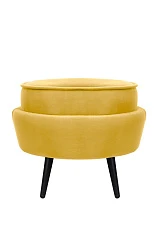 заказать Пуф Pearl Adorn Yellow на черных ножках в Краснодаре
