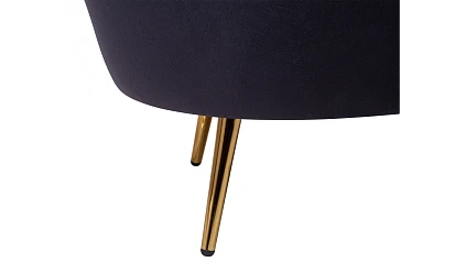 купить Кресло с пуфом ракушка Pearl Black в Краснодаре