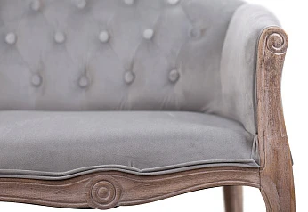 красивый Двухместный дизайнерский диван Kandy Double Grey Velvet в интернет-магазине в Краснодаре