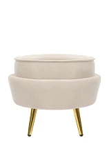 Пуф Pearl Adorn Beige в интерьере в Краснодаре