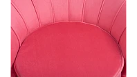 Низкое кресло ракушка Pearl Karmin на черных ножках в интернет-магазине в Краснодаре