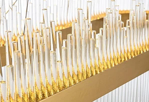 Люстра Stripglass L100 в интерьере в Краснодаре