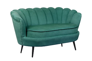 заказать Дизайнерский диван Pearl Double Green V2 на черных ножках в Краснодаре