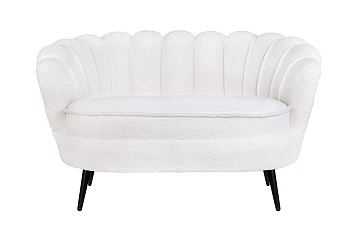 Двухместный диван Pearl Double Boucle на черных ножках в интерьере в Краснодаре