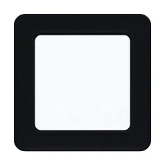 фото 99187 Светодиодный встраиваемый светильник FUEVA 5, 5,5W (LED), 117х117, ET26, 700lm, 4000K, сталь, черный в интерьере в Краснодаре