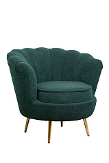 заказать Низкое кресло ракушка Pearl зеленый Boucle в интернет-магазине в Краснодаре