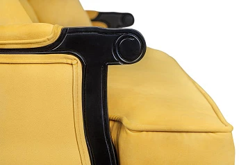 Двухместный дизайнерский диван Brody Double yellow в Краснодаре