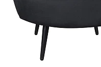 заказать Низкое кресло ракушка Pearl черный V2 в Краснодаре