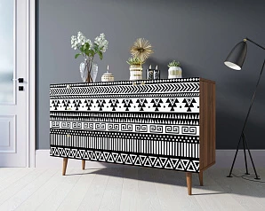 Комод "Berber" с двумя дверками и ящиками принт 19 арт BB17/Print_19 в Краснодаре