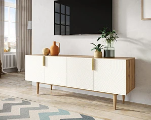 Комод под TV с четыремя дверками "Line" LN06/GR1/beige в Краснодаре