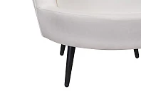 купить Кресло ракушка Pearl Beige на черных ножках в Краснодаре