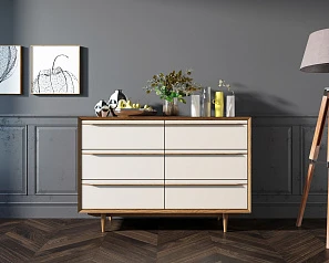 Комод "Bruni white" с шестью ящиками арт BR05WH на заказ в Краснодаре