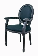 купить стильный Мягкий стул с подлокотниками Volker Arm Black в Краснодаре
