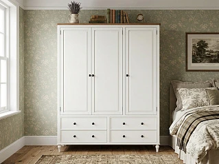 заказать стильные Шкаф трехстворчатый "Одри (Odri)" с ящиками арт od2127KR3 в Краснодаре