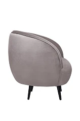 Мягкое кресло Small Benee Grey на черных ножках в Краснодаре