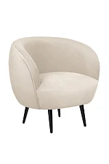 купить Мягкое кресло Benee Beige на черных ножках в интернет-магазине в Краснодаре