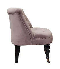 Низкое кресло Aviana Taupe Velvet в интерьере в Краснодаре